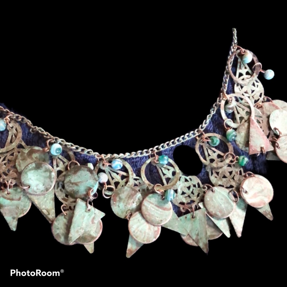 Patina Green‎ Copper Fairycore Boho Necklace - Picture 5 of 5